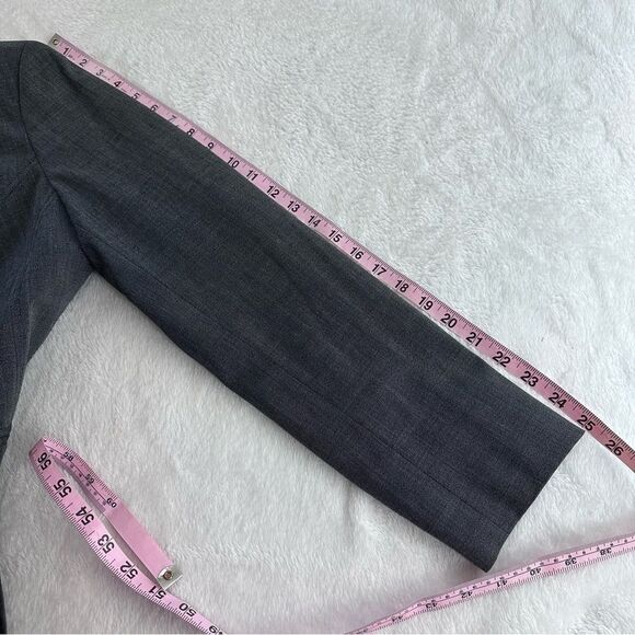 Tribal Womens 8 Full Zip Blazer Jacket Charcoal Gray Heathered Careerwear Office - Picture 10 of 10